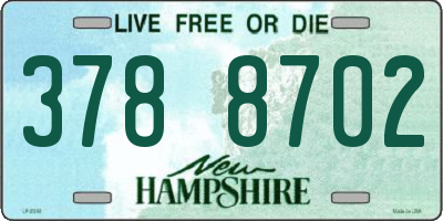 NH license plate 3788702