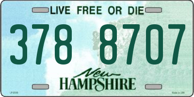 NH license plate 3788707
