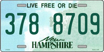 NH license plate 3788709