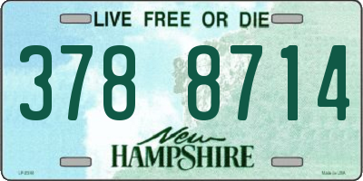 NH license plate 3788714