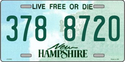 NH license plate 3788720
