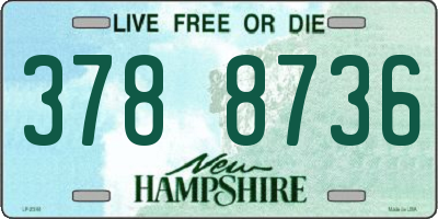 NH license plate 3788736