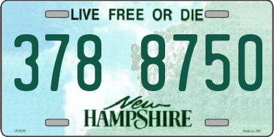 NH license plate 3788750