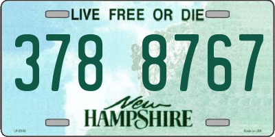 NH license plate 3788767