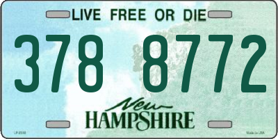 NH license plate 3788772