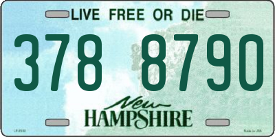 NH license plate 3788790