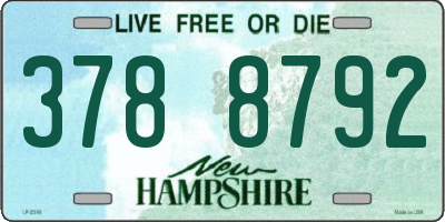 NH license plate 3788792