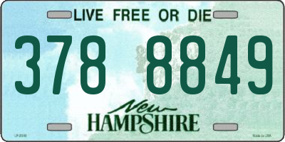 NH license plate 3788849