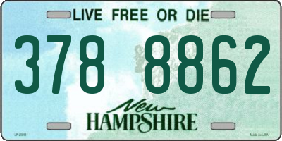 NH license plate 3788862