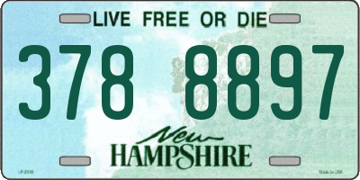 NH license plate 3788897