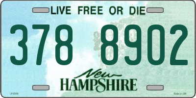 NH license plate 3788902