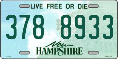 NH license plate 3788933