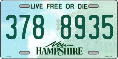 NH license plate 3788935