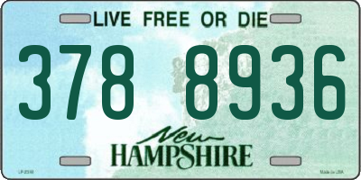 NH license plate 3788936