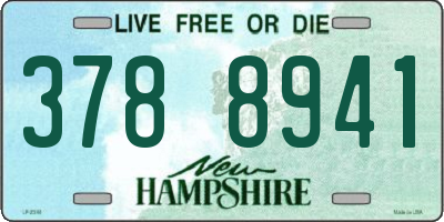 NH license plate 3788941