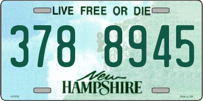 NH license plate 3788945