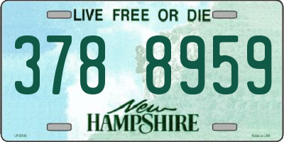 NH license plate 3788959