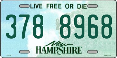 NH license plate 3788968