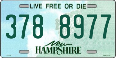 NH license plate 3788977