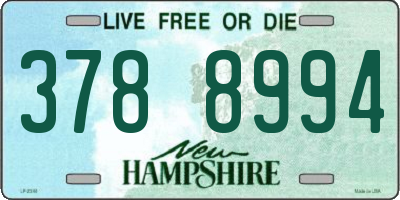 NH license plate 3788994