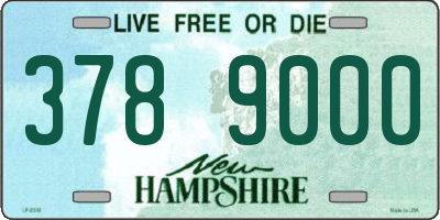 NH license plate 3789000