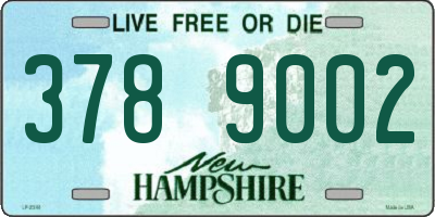 NH license plate 3789002