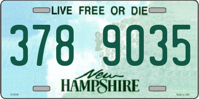 NH license plate 3789035