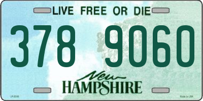 NH license plate 3789060