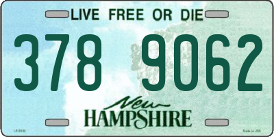NH license plate 3789062