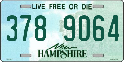 NH license plate 3789064