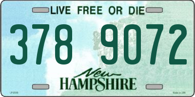 NH license plate 3789072