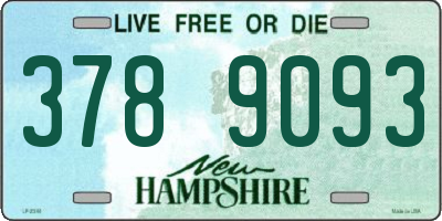 NH license plate 3789093