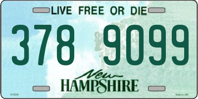 NH license plate 3789099