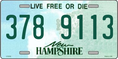 NH license plate 3789113