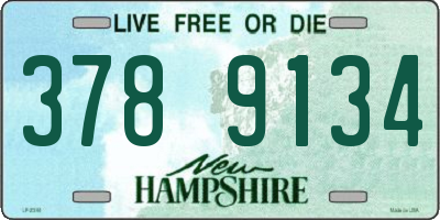 NH license plate 3789134