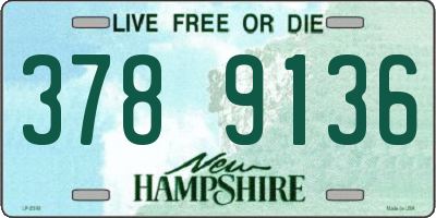 NH license plate 3789136