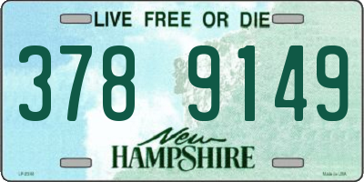 NH license plate 3789149