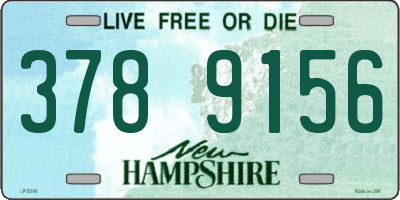 NH license plate 3789156