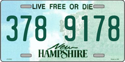 NH license plate 3789178