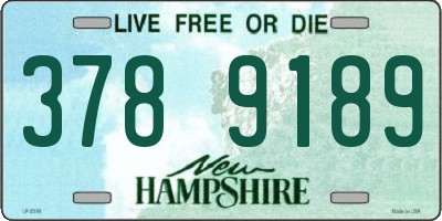 NH license plate 3789189