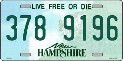 NH license plate 3789196