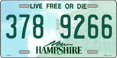 NH license plate 3789266