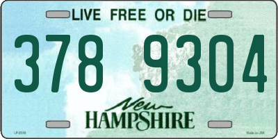NH license plate 3789304