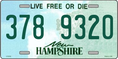 NH license plate 3789320