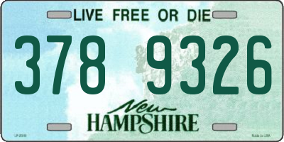 NH license plate 3789326