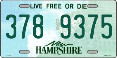 NH license plate 3789375