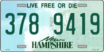 NH license plate 3789419
