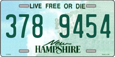NH license plate 3789454