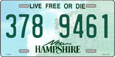 NH license plate 3789461
