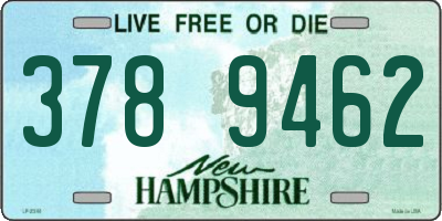 NH license plate 3789462